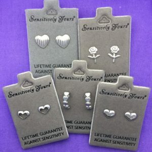 Gift Box of 5 Children’s Silver Earrings – GB006