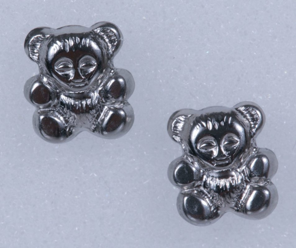 Silver Teddy Bear Earrings | Surgical Steel Earrings | Sensitively Yours