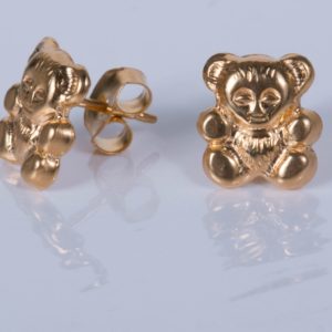 Gold Teddy Bear Earrings – JA184