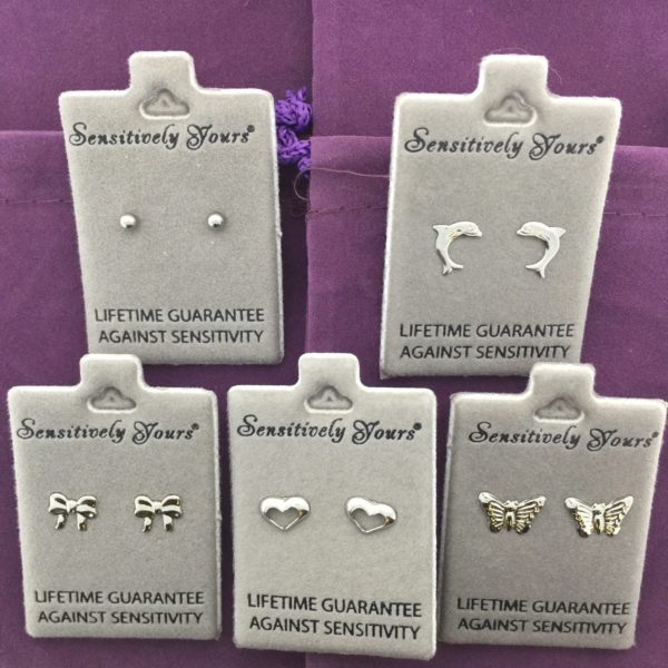 Gift Box of 5 Children’s Silver Earrings – GB001