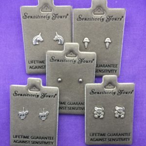 Gift Box of 5 Children’s Silver Earrings – GB005