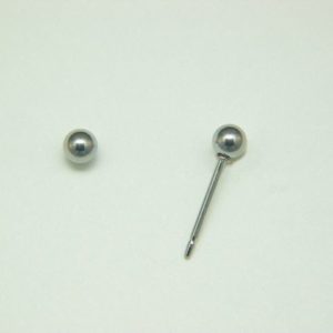3mm Silver Ball Earrings – JA113-A