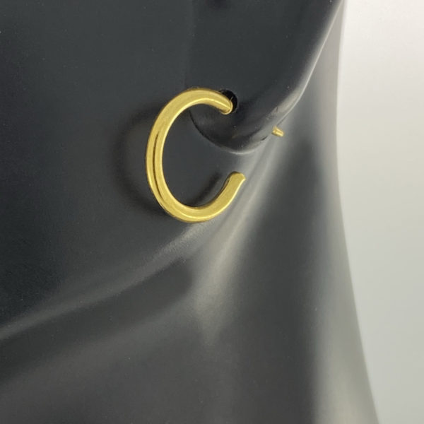 Gold Thin Baby Hoop Earrings – JA125-A