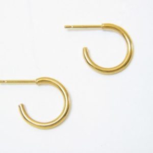 Gold Thin Baby Hoop Earrings – JA125-A