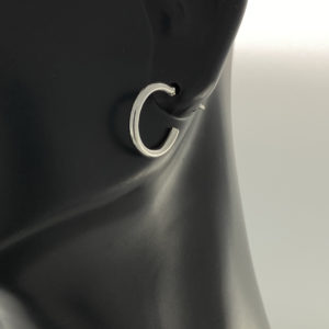Silver Thin Baby Hoop Earrings – JA125-B
