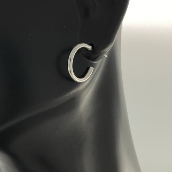 Silver Thin Baby Hoop Earrings – JA125-B