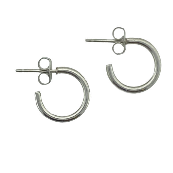 Silver Thin Baby Hoop Earrings – JA125-B
