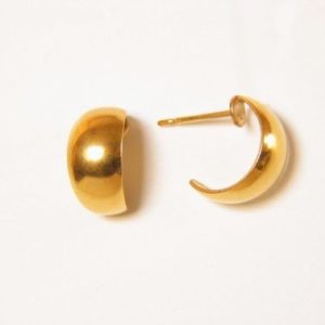 Gold Wide Baby Hoop Earrings – JA125