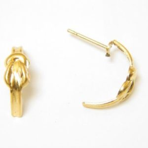 Gold Buckle Hoop Earrings – JA127