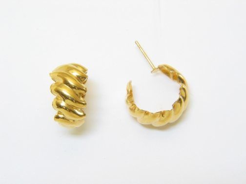 Shrimp Hoop with Post Earrings – JA132