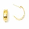 Gold Scroll J Hoop Earrings – JA135