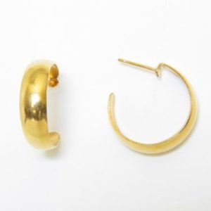 Medium Gold Hoop Earrings – JA136-A