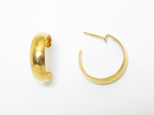 Medium Gold Hoop Earrings – JA136-A