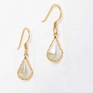 Pearl Teardrop Dangle Earrings – JA150
