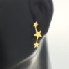 Gold String of Stars | hypoallergenic earrings