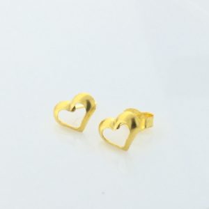 Open Gold Heart Earrings – JA164