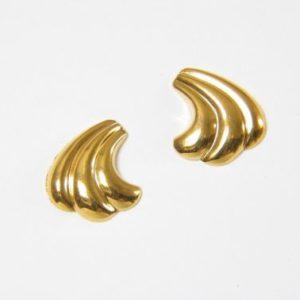 Gold Free Form Earrings – JA186