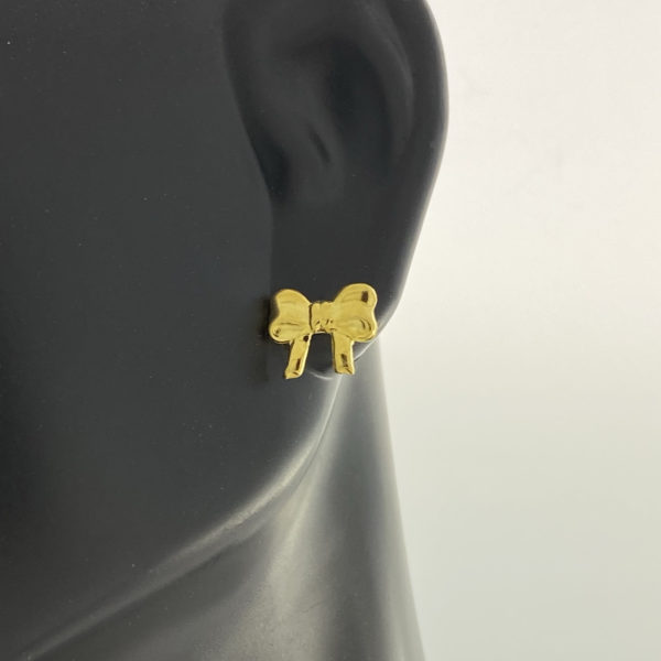 Gold Bow Earrings – JA187