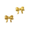 hypoallergenic earrings | Gold Bow Earrings