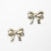 surgical steel earrings | Silver Bow Earrings