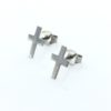JA200 Long Silver Cross | surgical steel earrings