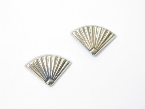 Silver Fan Earrings – JA201