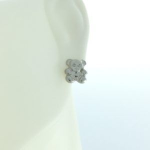Silver Teddy Bear Earrings – JA208