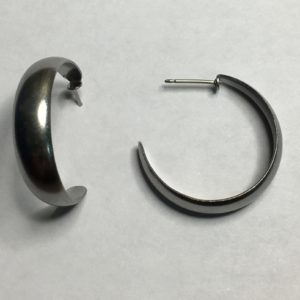 Large Silver Hoop Earrings – JA222-A