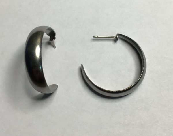 Large Silver Hoop Earrings – JA222-A