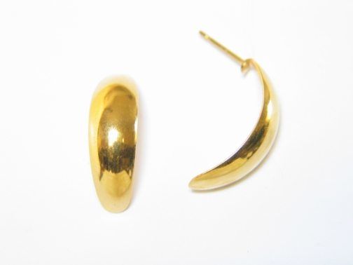 Gold Thumbnail Hoop Earrings – JA224
