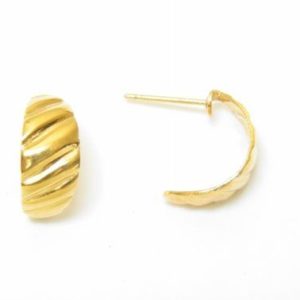 Baby Scroll Lined Hoop Earrings – JA226-A