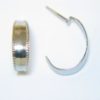 Surgical Steel Earrings | Silver Scroll J Hoop Earrings | Sensitively Yours