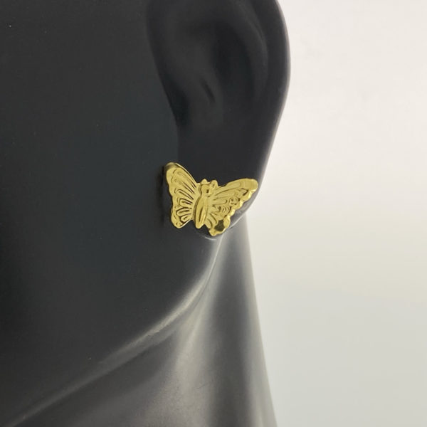Gold Butterfly Earrings – JA256