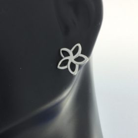 earrings for sensitive ears - Silver Star Flower Post Earrings