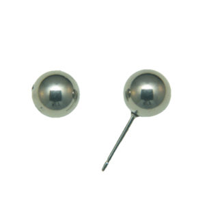 7mm Silver Ball Earrings – JA404