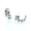 Surgical Steel Earrings | Silver Hoop Of Hearts Earrings | Sensitively Yours