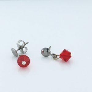July Birthstone Ruby Earrings – JCL007