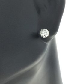 Stainless Steel Stud Earrings | Stainless 4.5mm Fireball Crystal