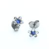Earrings for Sensitive Ears | Studex Stainless Steel Daisy April Crystal September Sapphire Earrings