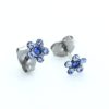 Earrings for Sensitive Ears | Studex Stainless Steel Daisy Light Sapphire September Sapphire Earrings