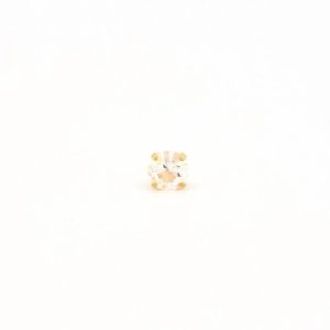 Gold Plated 5MM April Crystal 4-Prong Stud Earrings – S784STX