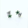 Earrings for Sensitive Ears | Studex Stainless Steel Daisy August Peridot May Emerald Earrings | Hypoallergenic Earrings for Children