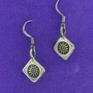 Silver Sun Earrings – JCL041