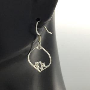 Silver Lotus Earrings – JCL046