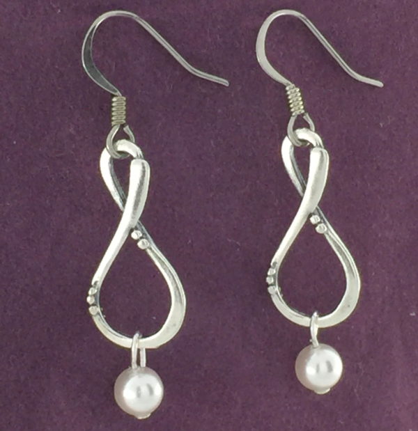 Silver Infinity Earrings – JCL058