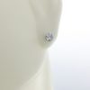 earrings for sensitive ears | 3mm Cubic Zirconia Silver Earrings