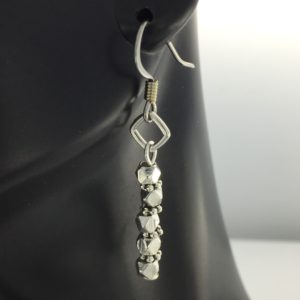 Silver Cubes Earrings – JCL065