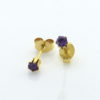 birthstone earrings | February Amethyst Birthstone Earrings