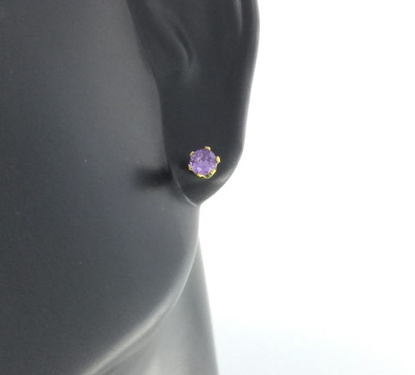 3mm Cubic Zirconia June Birthstone Earrings – JAZ106G