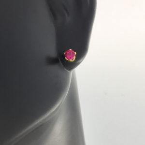 3mm Cubic Zirconia July Birthstone Earrings – JAZ107G